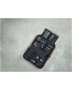 Spike 24-piece RCS recycled plastic tool set with cork pouch