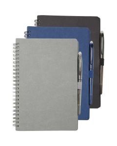 Slate A5 reusable hard cover notebook and pen set (black ink)