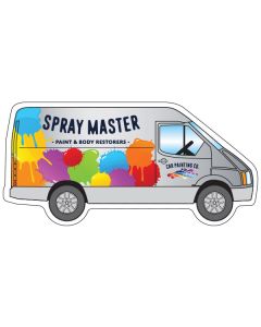 Sprinter Van Shaped Fridge Magnet